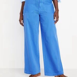 Old Navy Blue Wide Leg Pants plus size 30